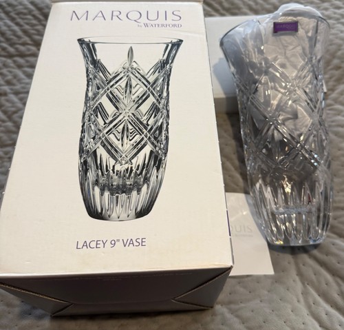 Marquis lacey vase brand - lacey, 9"