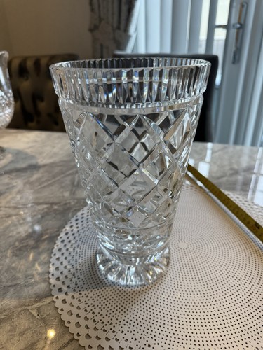 Waterford crystal footed vase - waterford,