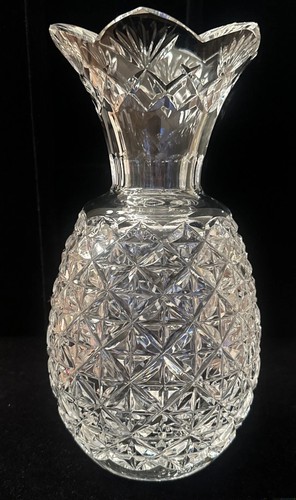 Vtg waterford crystal - crystal, 10"