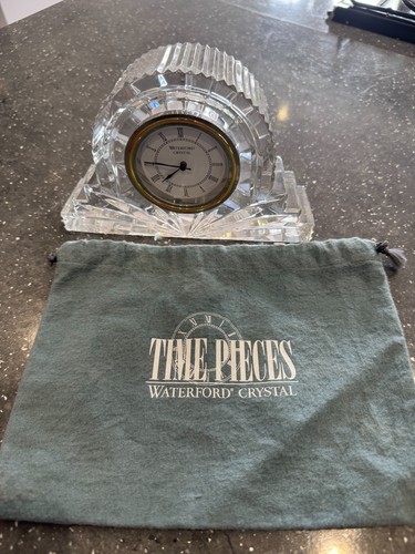 Waterford crystal clock with - waterford,